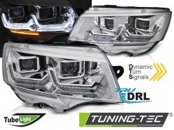 HEADLIGHTS TUBE LIGHT CHROME DRL SEQ fits VW T6.1 20-