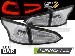 LED TAIL LIGHTS CHROME SEQ fits FORD FOCUS MK 3 SW 11-18