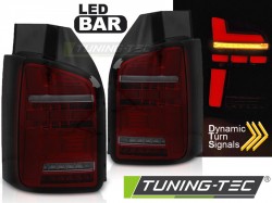 LED BAR TAIL LIGHTS RED SMOKE SEQ fits VW T6 15-19 OEM BULB