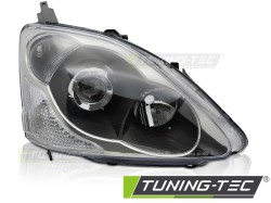 HEADLIGHT BLACK RIGHT SIDE TYC fits  HONDA CIVIC 03-06 HATCHBACK