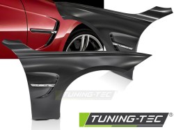 FENDERS SPORT STYLE WITH SIDE VENT CHROME fits F30 F31 11-18