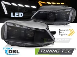 FULL LED HEADLIGHTS LIGHT BLACK DRL SEQ fits VW GOLF 7 17-19