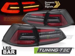 LED TAIL LIGHTS BLACK W/RED SEQ fits VW GOLF 7 13-17 SW