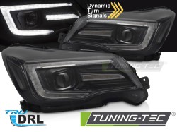 HEADLIGHTS TUBE LIGHT DRL BLACK fits SUBARU FORESTER IV 13-18