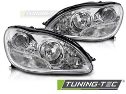 HEADLIGHTS CHROME fits MERCEDES W220 S-KLASA 98-02