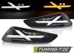 FRONT DIRECTION GLOSSY BLACK LED fits VESPA SPRINT / PRIMAVERA 150cc