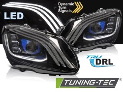 FULL LED HEADLIGHTS BLACK fits MERCEDES W205 14-21