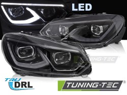 FULL LED HEADLIGHTS BLACK fits VW GOLF 6 08-13