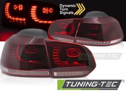 LED TAIL LIGHTS RED WHITE SEQ fits VW GOLF 6 08-13