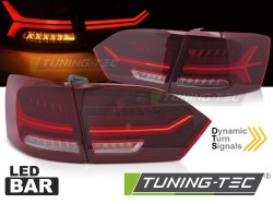 LED BAR TAIL LIGHTS RED WHITE fits VW JETTA VI 11-14