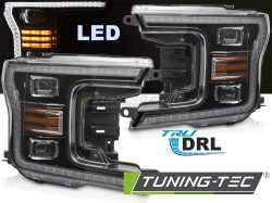 LED HEADLIGHTS BLACK DRL fits FORD F150 MK13 17-20