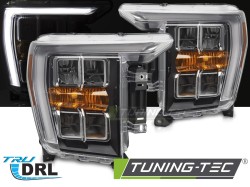 HEADLIGHTS BLACK DRL fits FORD F150 MK14 20-23