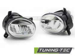 FOG LIGHTS LED CHROME CLEAR fits AUDI A4 B8 08-11 / A6 C6 09-11 / Q5 08-16