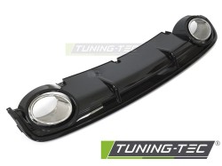 DIFFUSOR TWIN OUTLET GLOSSY BLACK SPORT STYLE fits AUDI A6 C6 04-11