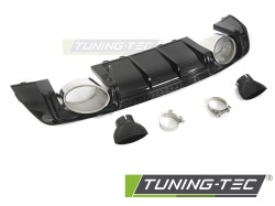 DIFFUSOR TWIN OUTLET GLOSSY BLACK SPORT STYLE fits AUDI TT 8S 14-18