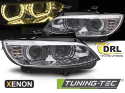 XENON HEADLIGHTS YELLOW LED CHROME DRL fits BMW E92 / E93 06-10