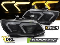XENON HEADLIGHTS YELLOW LED BLACK DRL fits BMW E92 / E93 LCI 10-13