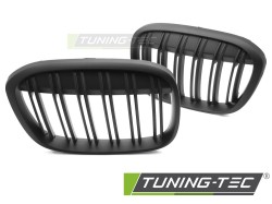 GRILLE SPORT MATT BLACK DOUBLE BAR fits BMW X1 F48 15-20 