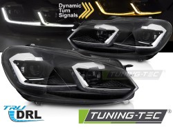 HEADLIGHTS SILVER LINE LED SEQ DRL fits VW GOLF VI 08-12