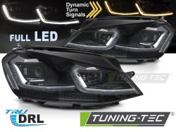 HEADLIGHTS FULL LED SILVER SEQ DRL fits VW GOLF VII 13-17