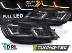 HEADLIGHTS FULL LED SILVER SEQ DRL fits VW GOLF VII 17-19