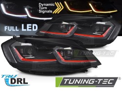 HEADLIGHTS FULL LED RED SEQ DRL fits VW GOLF VII 17-19