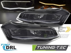 HEADLIGHTS SILVER LED SEQ DRL fits VW POLO 2G 17-21