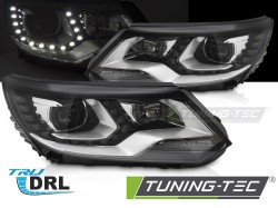 HEADLIGHTS DRL LED BLACK fits VW TIGUAN I 11-15