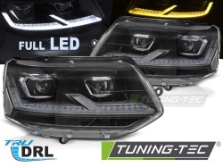 HEADLIGHTS FULL LED CHROME DRL fits VW T5.1 10-15