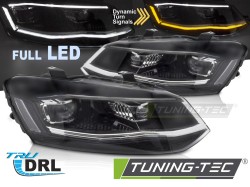 HEADLIGHTS LED SILVER DRL SEQ fits VW POLO 6R 09-17
